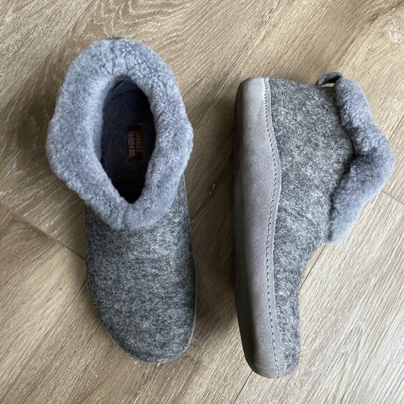 Samuel Hubbard Dreams Slipper Bootie Women Sz 8 Graphite Heather - Picture 2 of 11